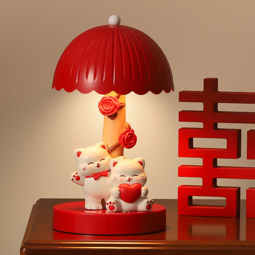 结婚礼物婚房布置装饰长明灯摆件