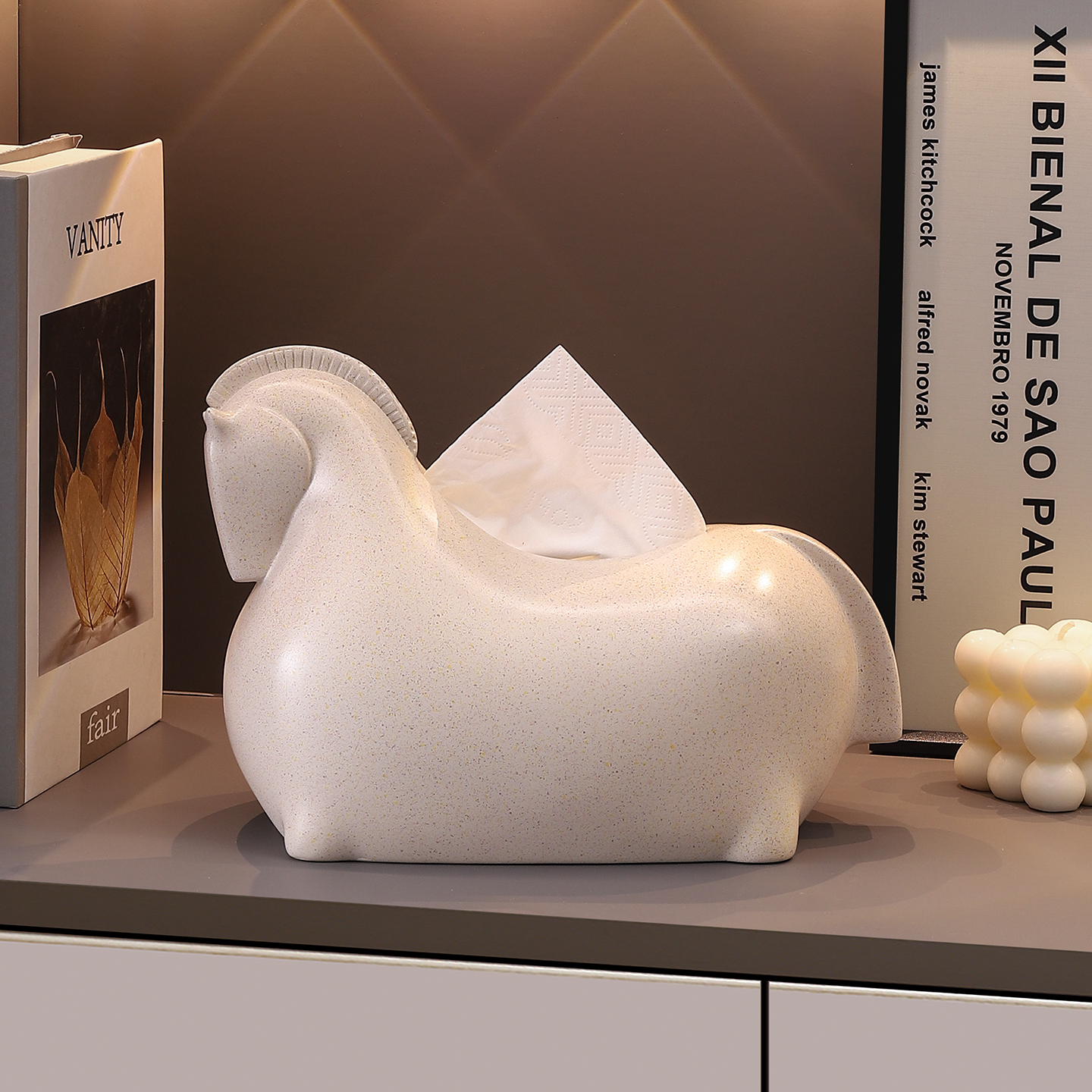 马到成功纸巾盒轻奢高级感创意新中式简约客厅茶几餐巾桌面卫生纸