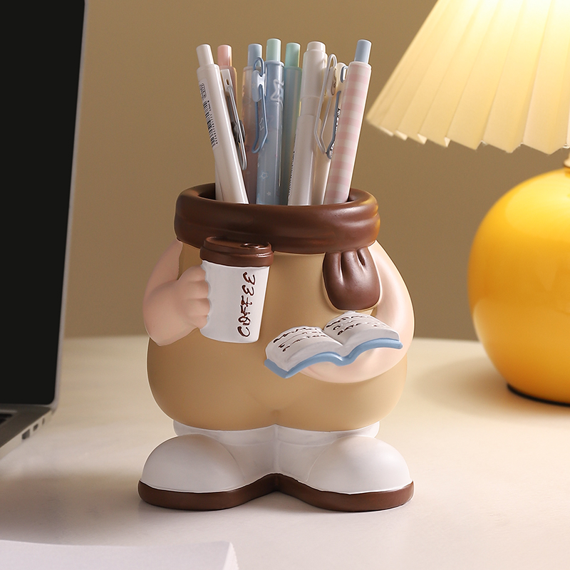 可爱笔筒桌面装饰品摆件实用礼物