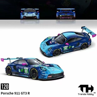 现货官方正品TH 1:64保时捷911GT3 R 2025勒芒赛事兰博基尼合金车