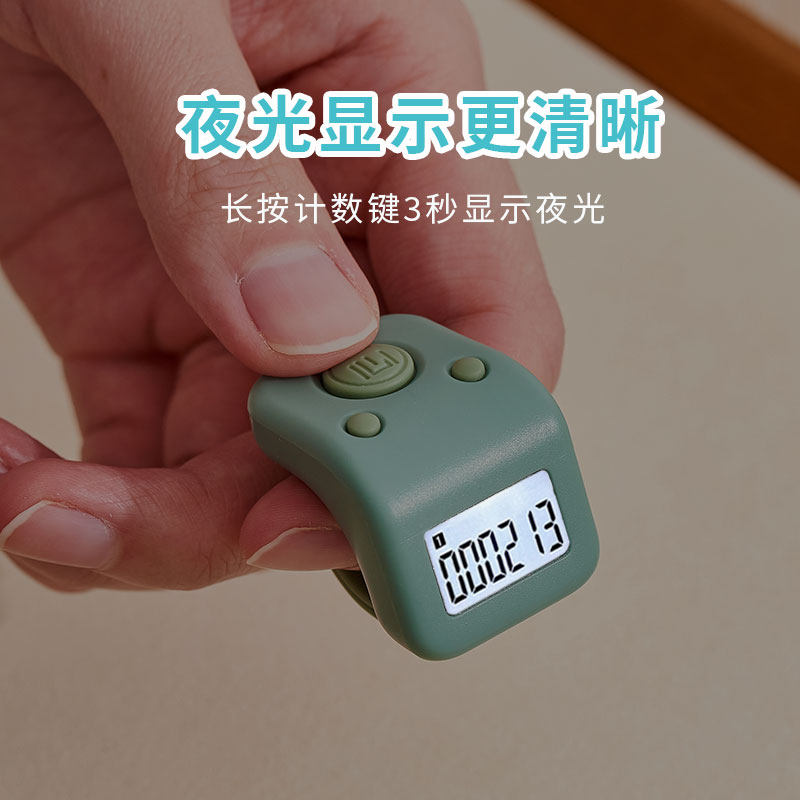 一心藏式防水电子计数器指环夜光大屏指按点数器记数磁吸戒指型,五金/工具,计数器,淘宝优惠券,粉丝福利购,淘宝优惠卷
