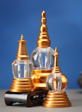 藏式水晶塔菩提塔家居用品工艺