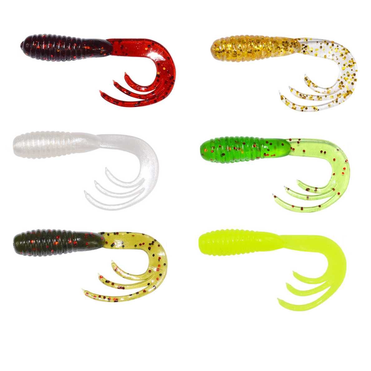 名路路亚软饵根钓卷尾虫50只