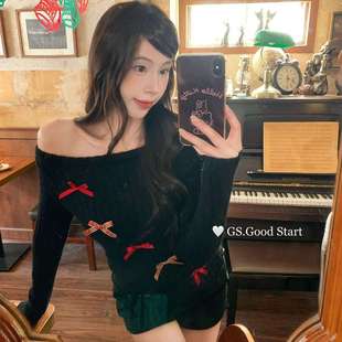 小衫 气质纯欲蝴蝶结设计感修身 G783 ·档口开爆美美过节～冬季 财款