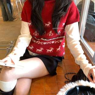 设计感25225 MZI 高领费尔岛提花修身 首尔街头艺术家冬季 STUDIO