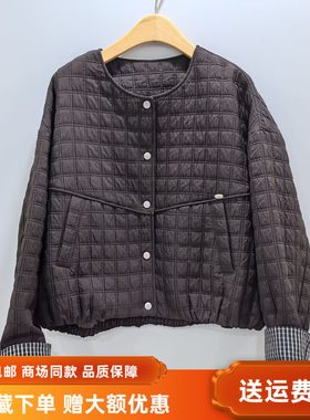 J253W138新款时尚休闲韩系宽松夹棉减龄春装2026女短外套商场同款