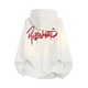 美式 高街复古花体字logo手绘涂鸦字母印花连帽卫衣