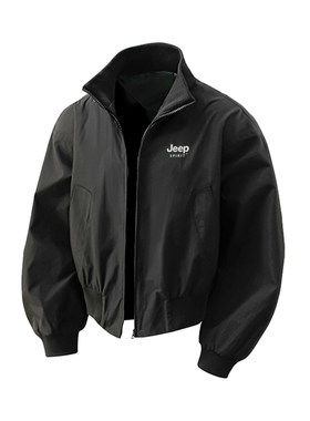 JEEP SPIRIT 美式潮牌纯色棒球服飞行员夹克