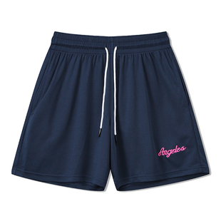 男女同款 美式 四分篮球刺绣运动短裤
