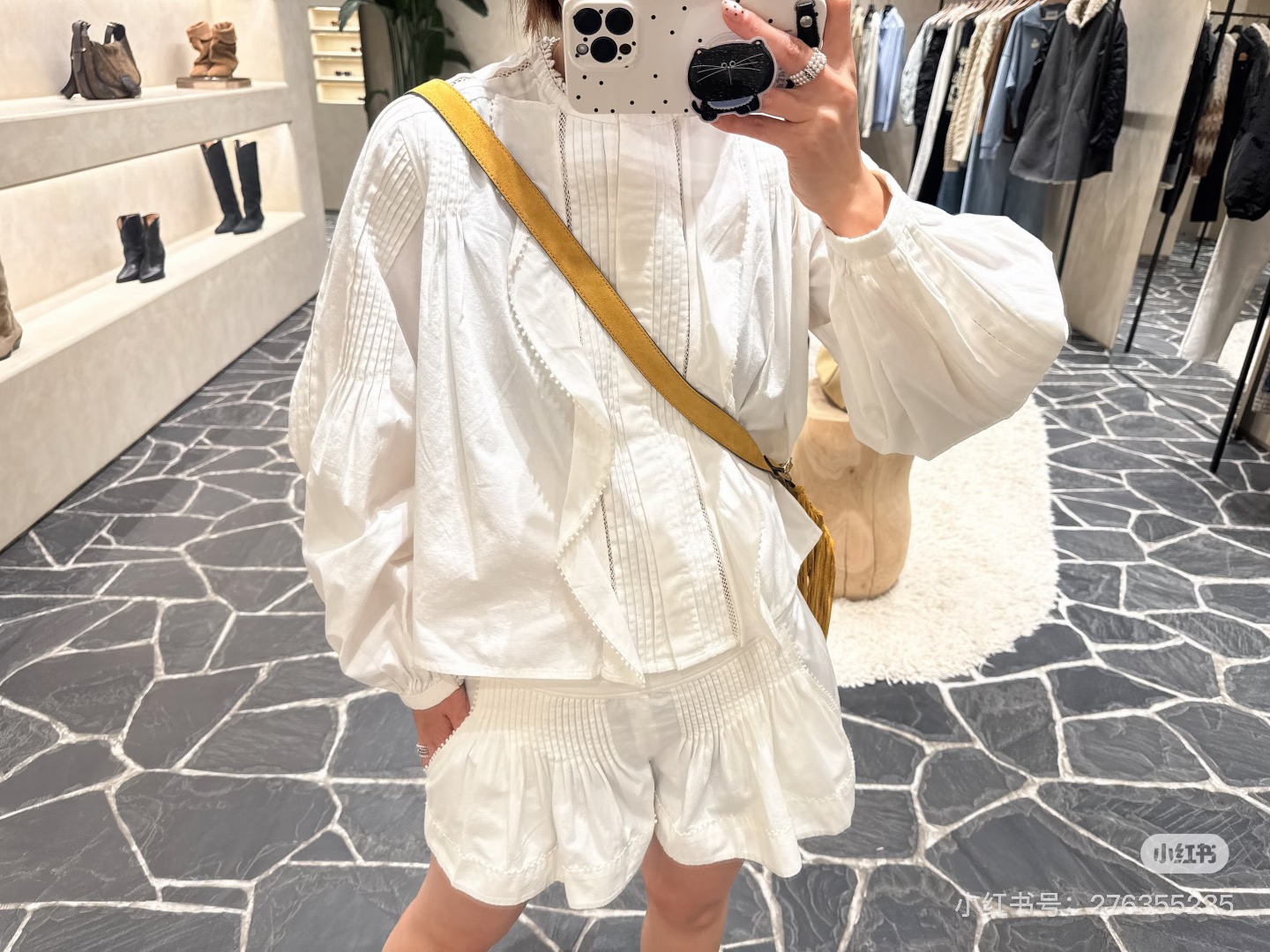 新款SE25春夏法式复古刺绣短裤