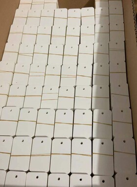 纸卡空白白色吊牌现货 服装吊牌 白色小吊牌饰品吊牌
