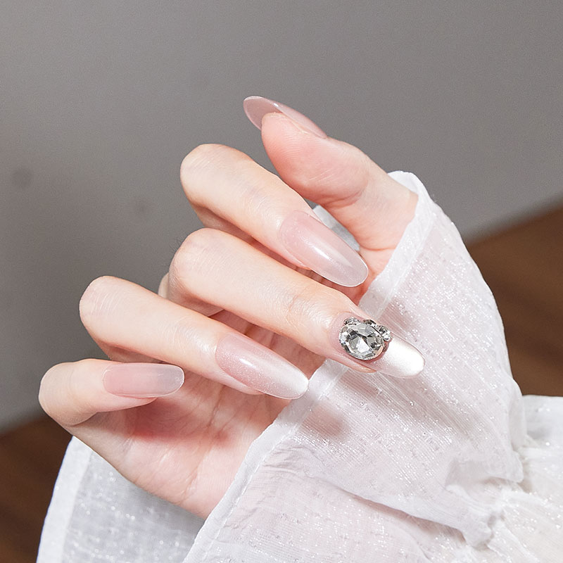 穿戴甲纯手工美甲2026新款高级感黄黑皮显白新娘拍婚纱照指甲贴片