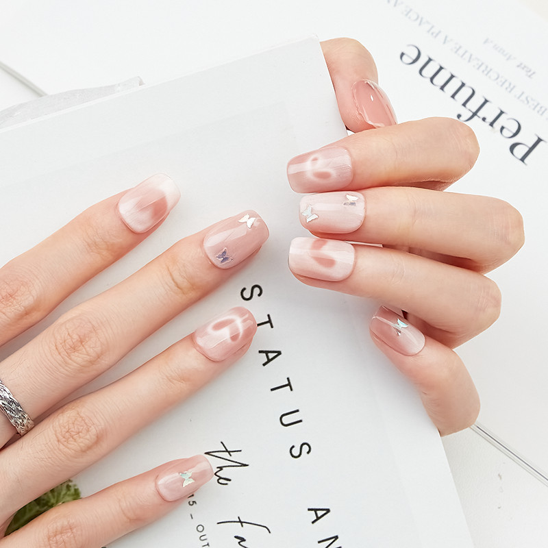 穿戴甲纯手工美甲2026新款高级感黄黑皮显白新娘拍婚纱照指甲贴片