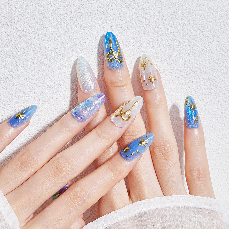 穿戴甲纯手工美甲2026新款高级感黄黑皮显白新娘拍婚纱照指甲贴片