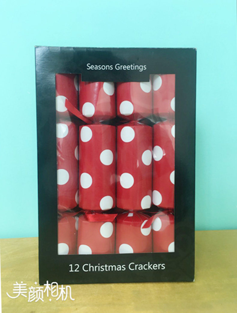 圣诞拉炮 christmas cracker圣诞聚会用品派对拉炮12支一盒
