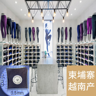 柬埔寨外贸高品质露露瑜伽裤25高腰运动提臀蜜桃臀健身九分长裤女