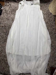 名媛气质小香风礼服背心裙无袖A字重工女神范挂脖连衣裙伊华欧秀