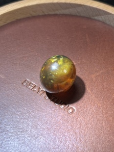 【特价】14.5mm+抚顺琥珀高桩血溶洞蜜蜡意境单珠（25年老料）