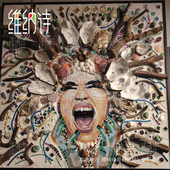 马赛克精剪画拼图现代抽象简约艺术展示厅壁画挂画摆件背景墙定制