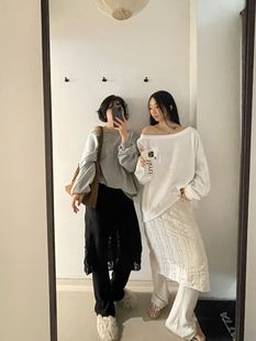 韩代正品东大门春季新款时尚百搭显瘦假两件裤裙NO退NO换