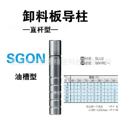 熙卸料板导柱直杆型 SGON25-110/120/130/140 代替米苏米