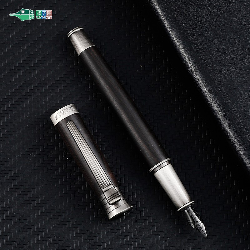 扬子鳄996黑檀木书法美工钢笔