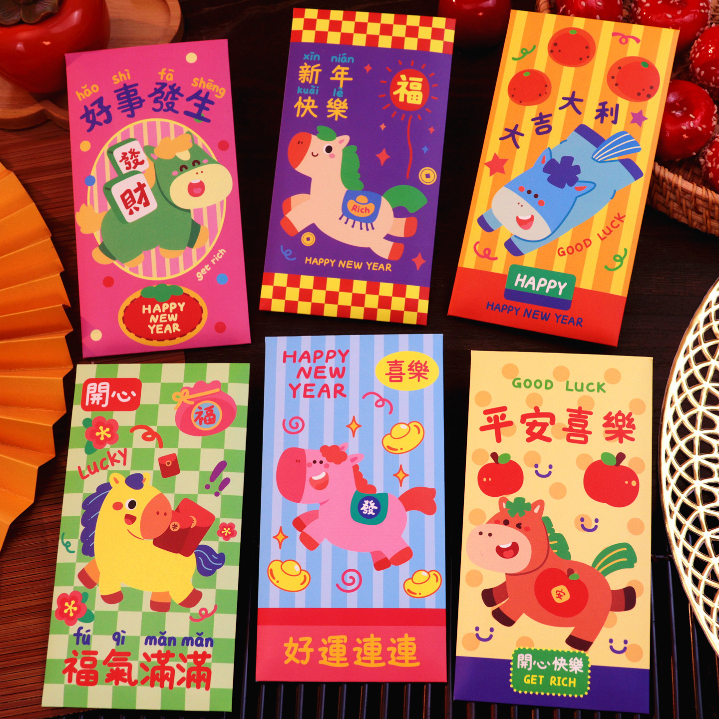 新款2026马年卡通可爱红包袋创意通用千元利是封春节过年压岁钱包,节庆用品/礼品,红包/利是封,淘宝优惠券,粉丝福利购,淘宝优惠卷