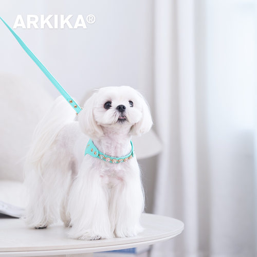 arkika狗狗胸背牵引绳小型犬遛狗马尔济斯泰迪比熊雪纳瑞外出