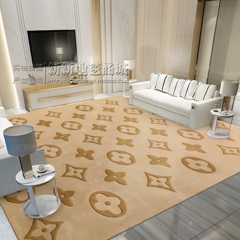 大牌欧美轻奢花式客厅茶几家用地毯卧室书房衣帽间满铺床边毯定制