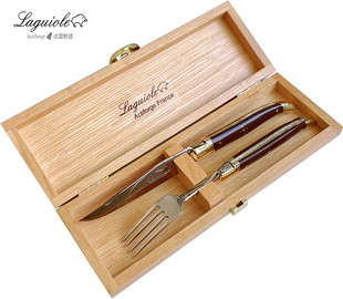 法国Laguiole拉吉奥乐不锈钢牛排餐刀叉勺 2件 4件 6件套 可刻字