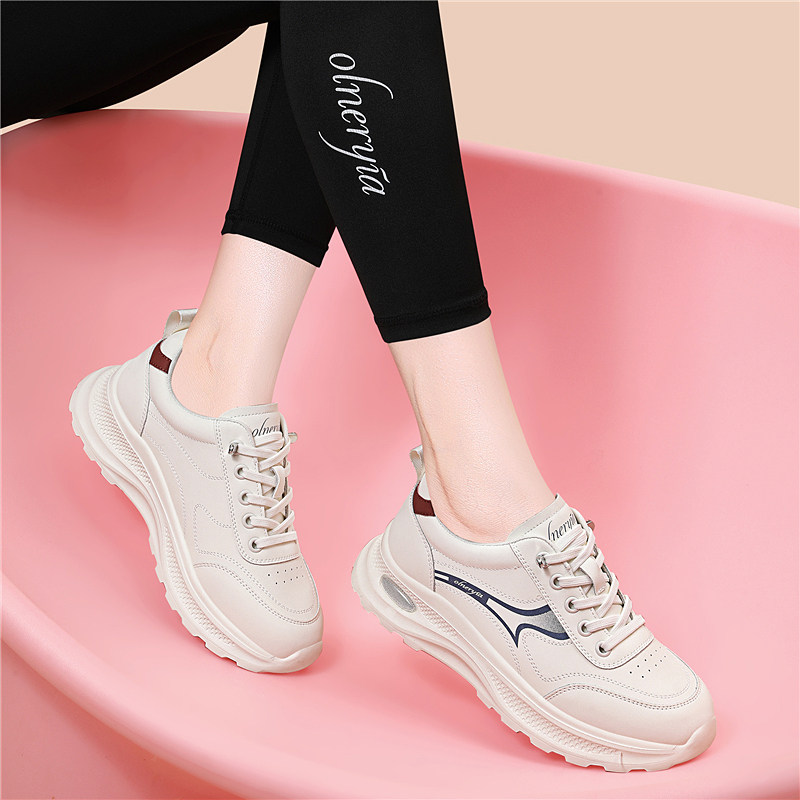 休闲风透气运动鞋女春季平底系带圆头软底防滑旅游鞋,女鞋,时尚休闲鞋,淘宝优惠券,粉丝福利购,淘宝优惠卷