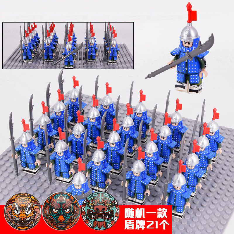 古代士兵明军神机营积木人仔