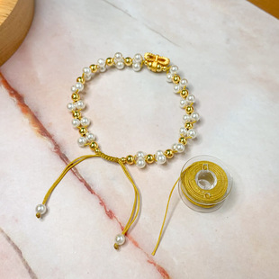 0.3mm70号玉线7米装 穿珍珠米珠编手链戒指细线 极细绑吊坠专用线