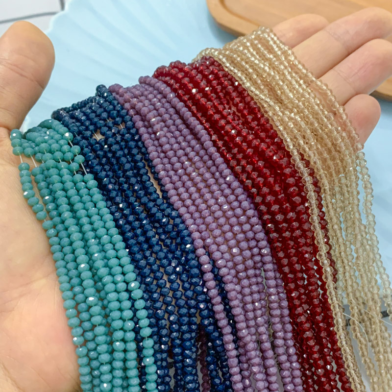 2*3mm极细小米珠切面车轮珠琉璃