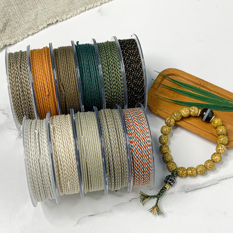 文玩线绳星月菩提包芯棉线手串绳