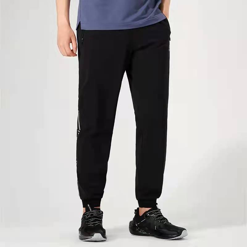 匹克梭织长裤男运动休闲宽松