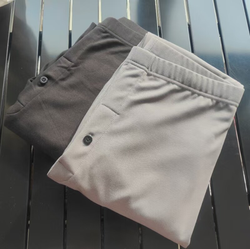 小暖皮男士内穿德绒发热保暖裤 秋冬加绒磨毛打底裤护膝贴身棉裤