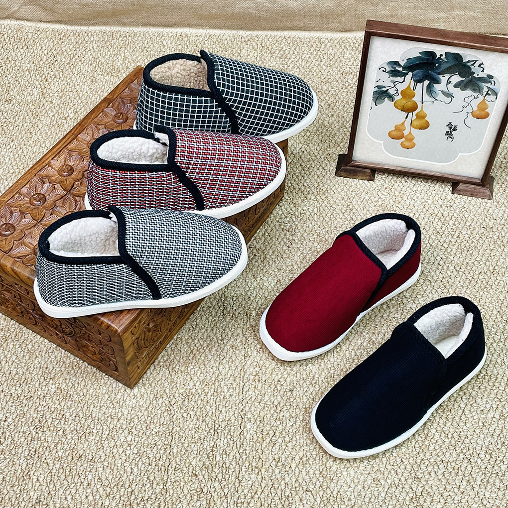 何航冬季加绒加厚牛筋底保暖耳朵男女室外穿高颜值防寒寝室棉鞋,女鞋,传统布鞋,淘宝优惠券,粉丝福利购,淘宝优惠卷