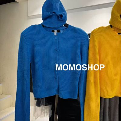 韩版可拆卸连帽针织开衫女2025秋冬显瘦短款百搭毛衣外套上衣