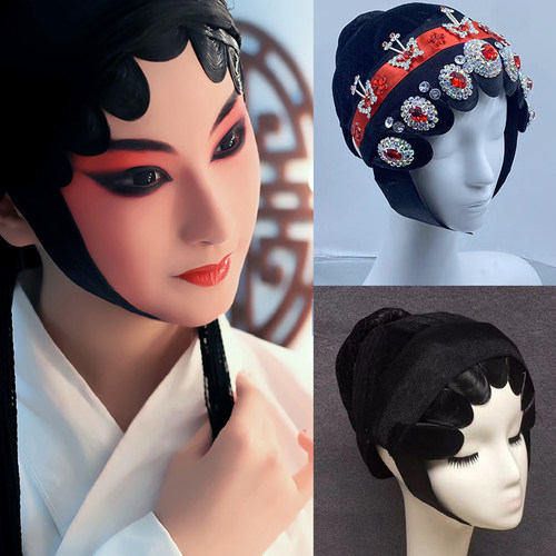 戏剧京剧青衣花旦头套包头头面