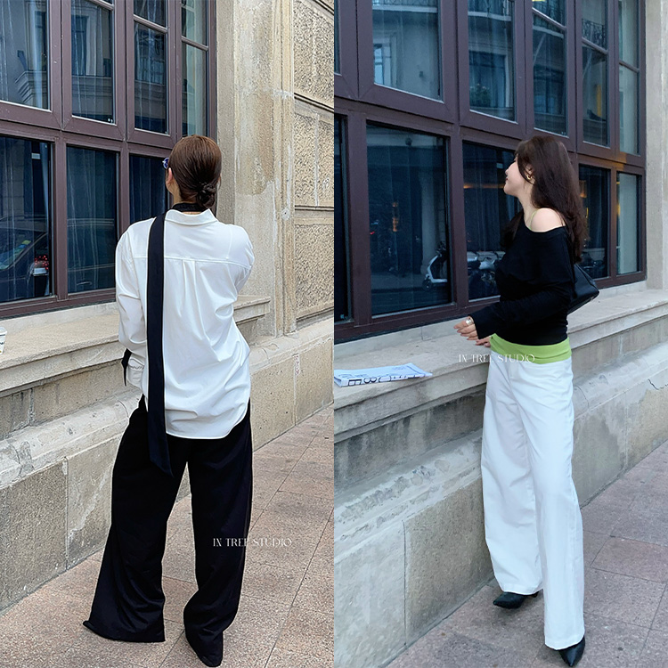 极简显瘦百搭休闲直筒裤