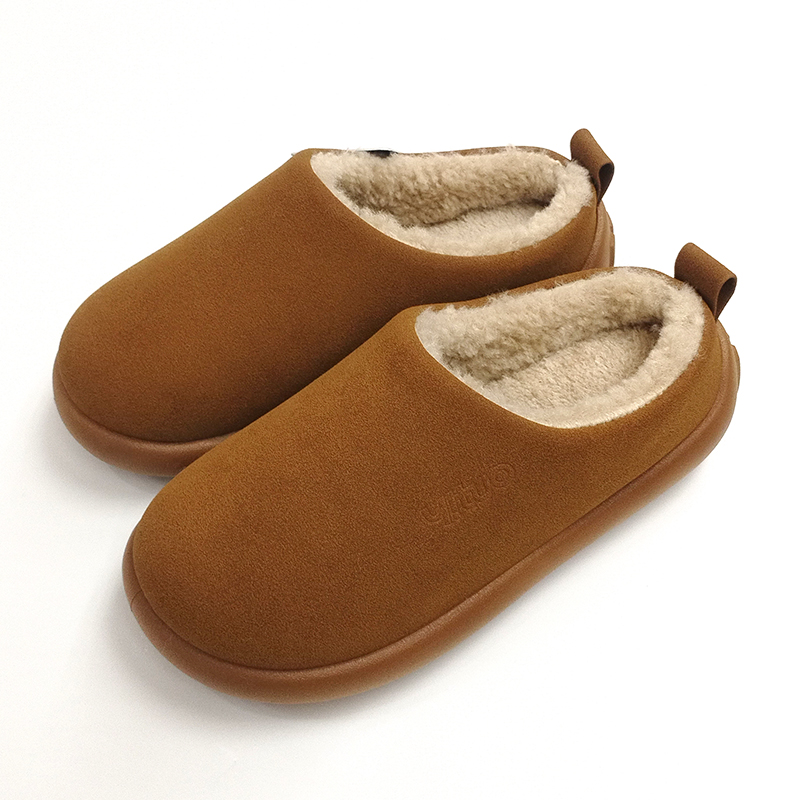 艺拖勃肯保暖简约毛毛拖鞋