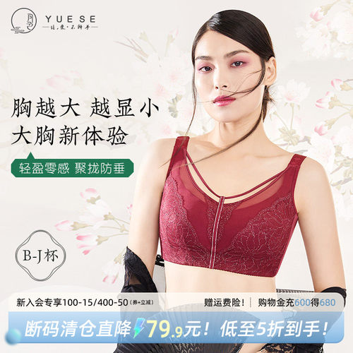 【断码清仓/5折秒杀】大码内衣胖mm200斤聚拢收副乳大胸显小文胸 - 封面