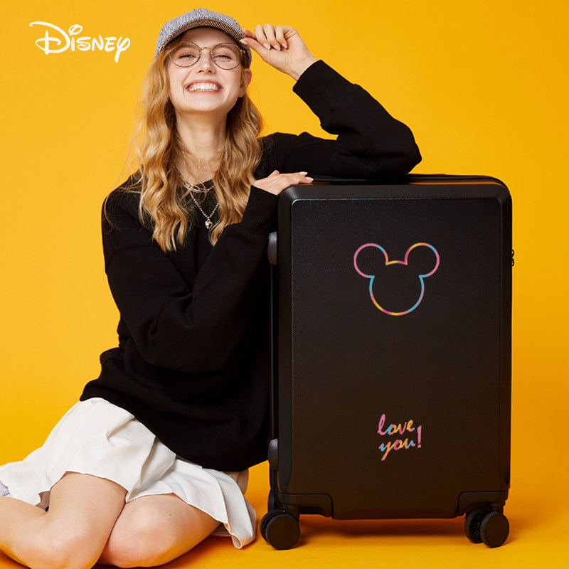 迪士尼行李箱网红ins旅行箱女可爱20寸密码拉杆箱小型24寸登机箱
