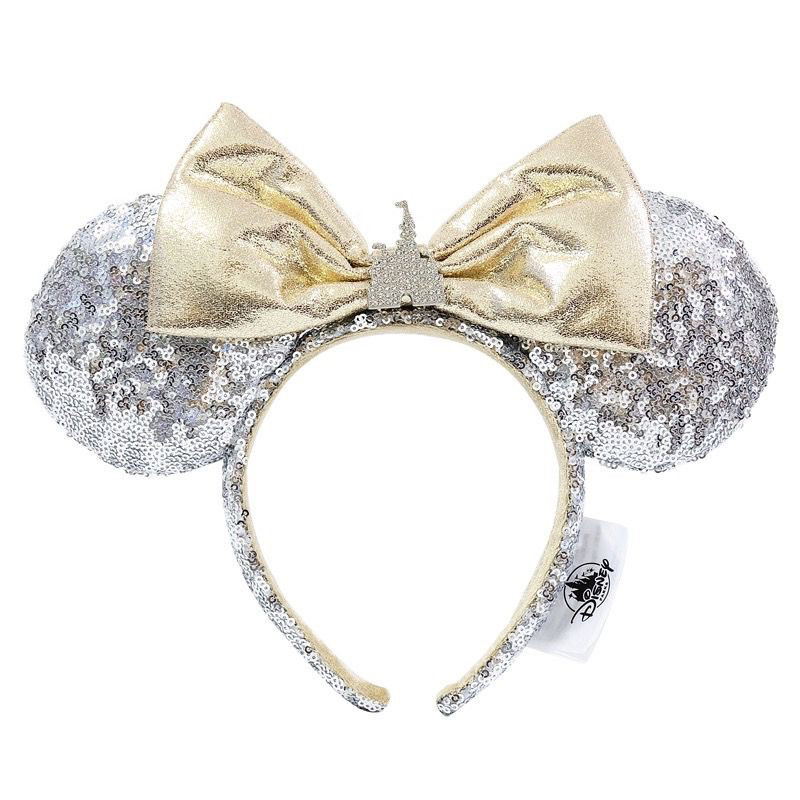 迪斯尼发箍芭蕾兔米妮亮片立体蝴蝶结头箍米奇耳朵卡通成人发饰女