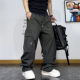 复古大口袋抽绳工装 裤 男2025秋冬加绒宽松设计感裤 美式 子休闲长裤