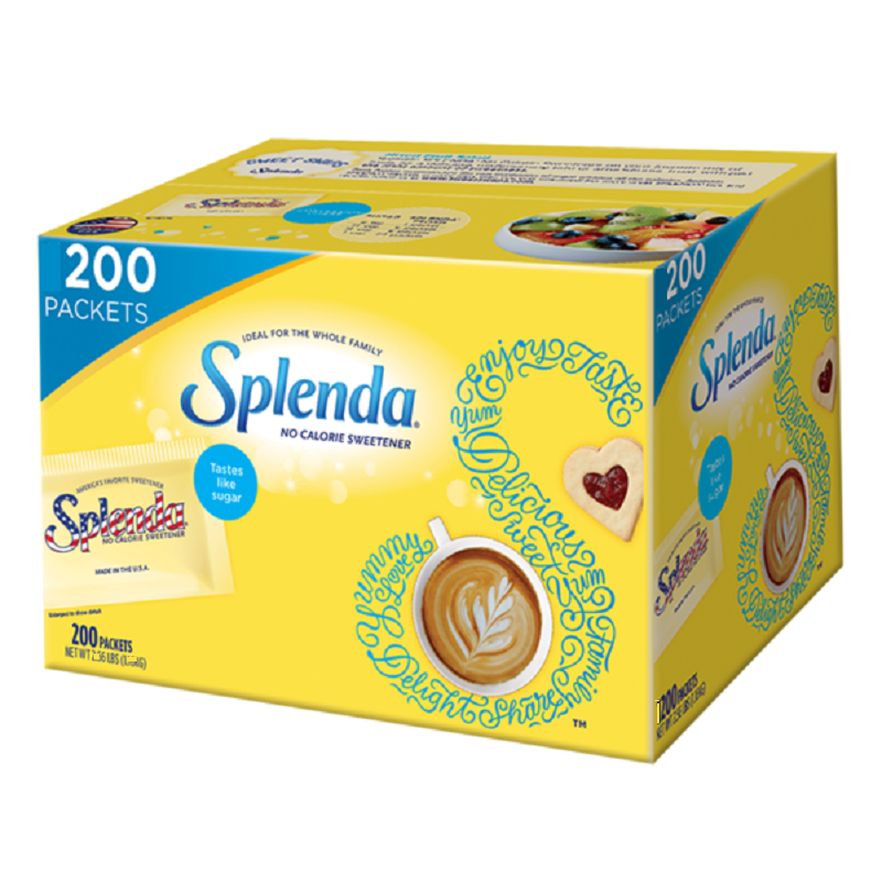 美国原装进口splenda善品糖代糖咖啡伴侣无热量咖啡伴侣0卡200包