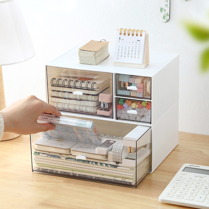 桌面文具化妆品杂物ins收纳盒