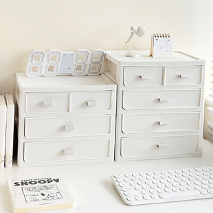 收纳盒桌面抽屉式学生宿舍办公室书桌置物架文具杂物化妆品整理盒