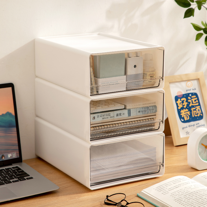 桌面办公文具a4化妆品收纳盒